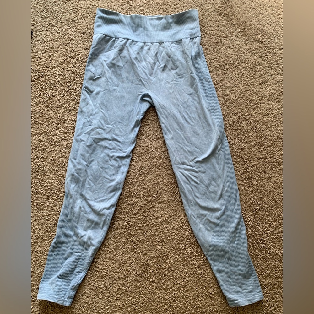 Victorias Secret Pink leggings, blue, size large